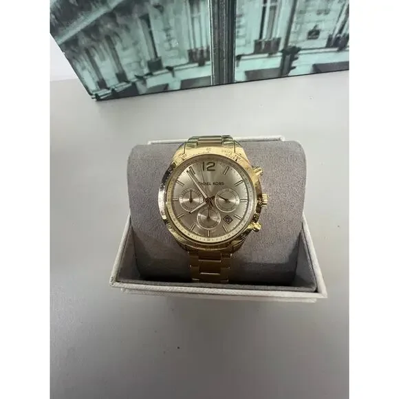 Michael Kors MK6795 Oversized Layton Gold-Tone Watch - Picture 2 of 6